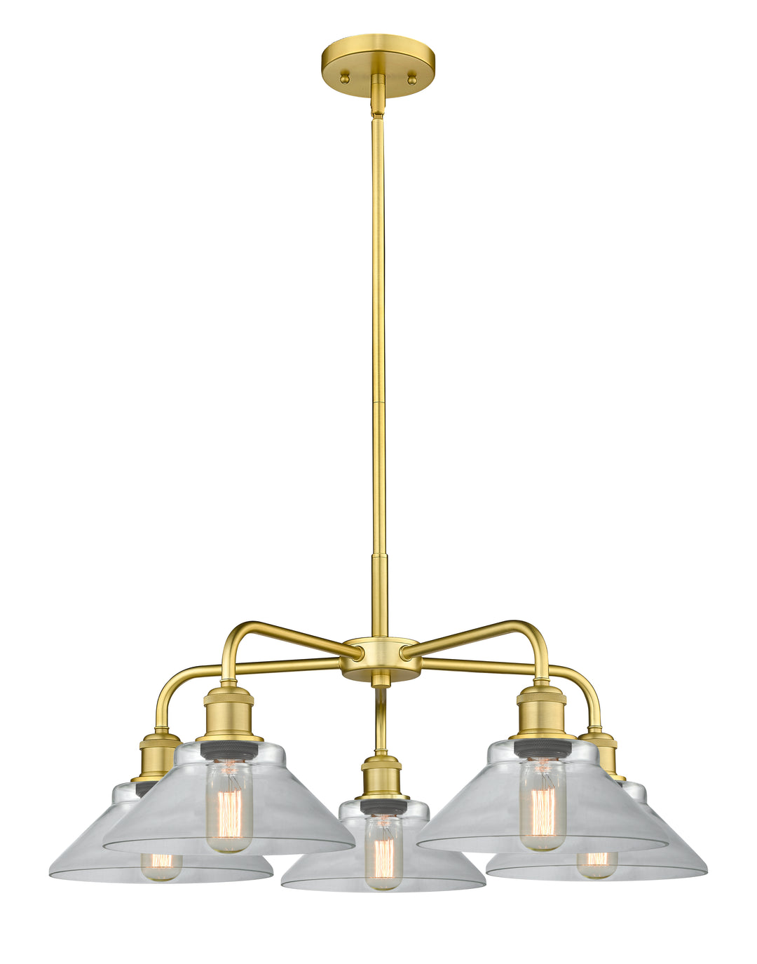 Innovations Lighting Orwell 9" Chandelier - Satin Gold