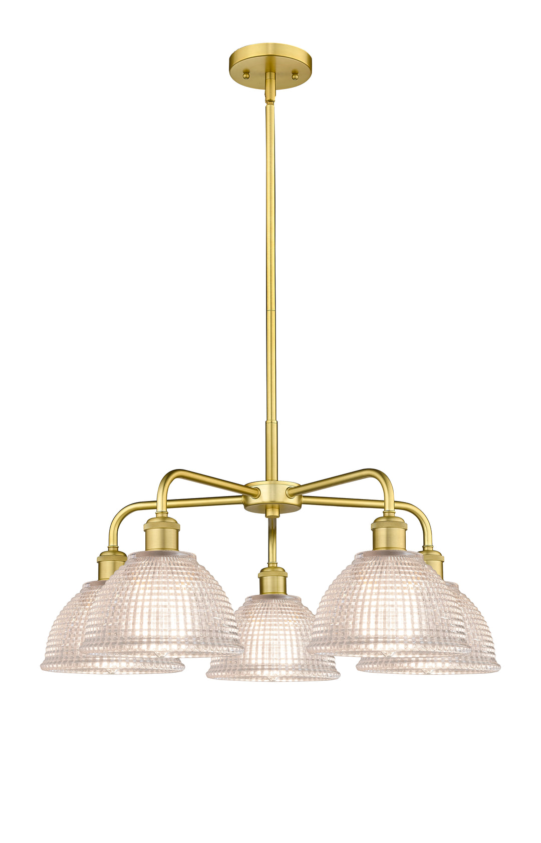 Innovations Lighting Arietta 8" Chandelier Chandeliers Innovations Lighting Satin Gold Clear ; Glass Type: Transparent 