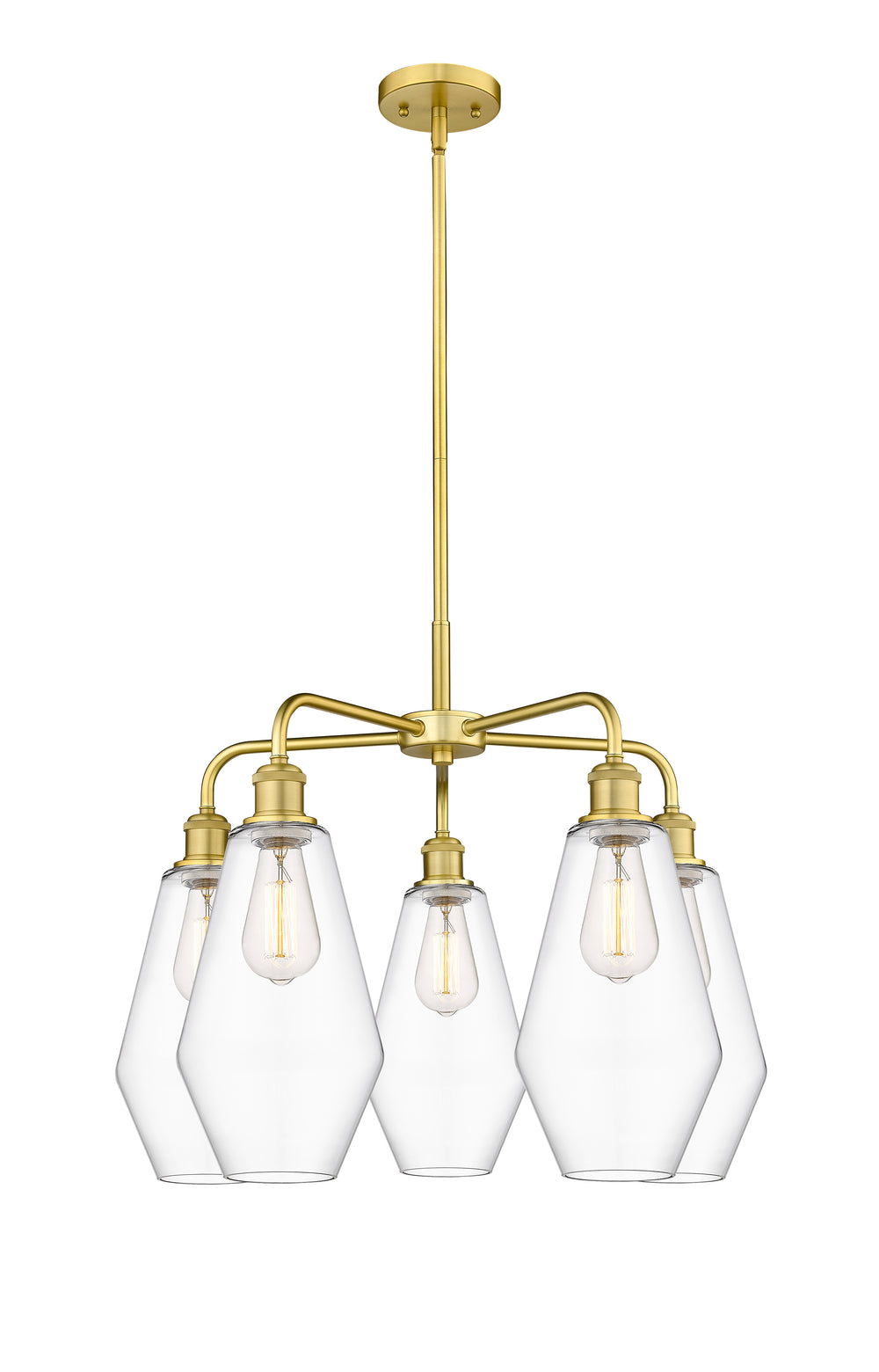 Innovations Lighting Cindyrella 7" Chandelier - Satin Gold
