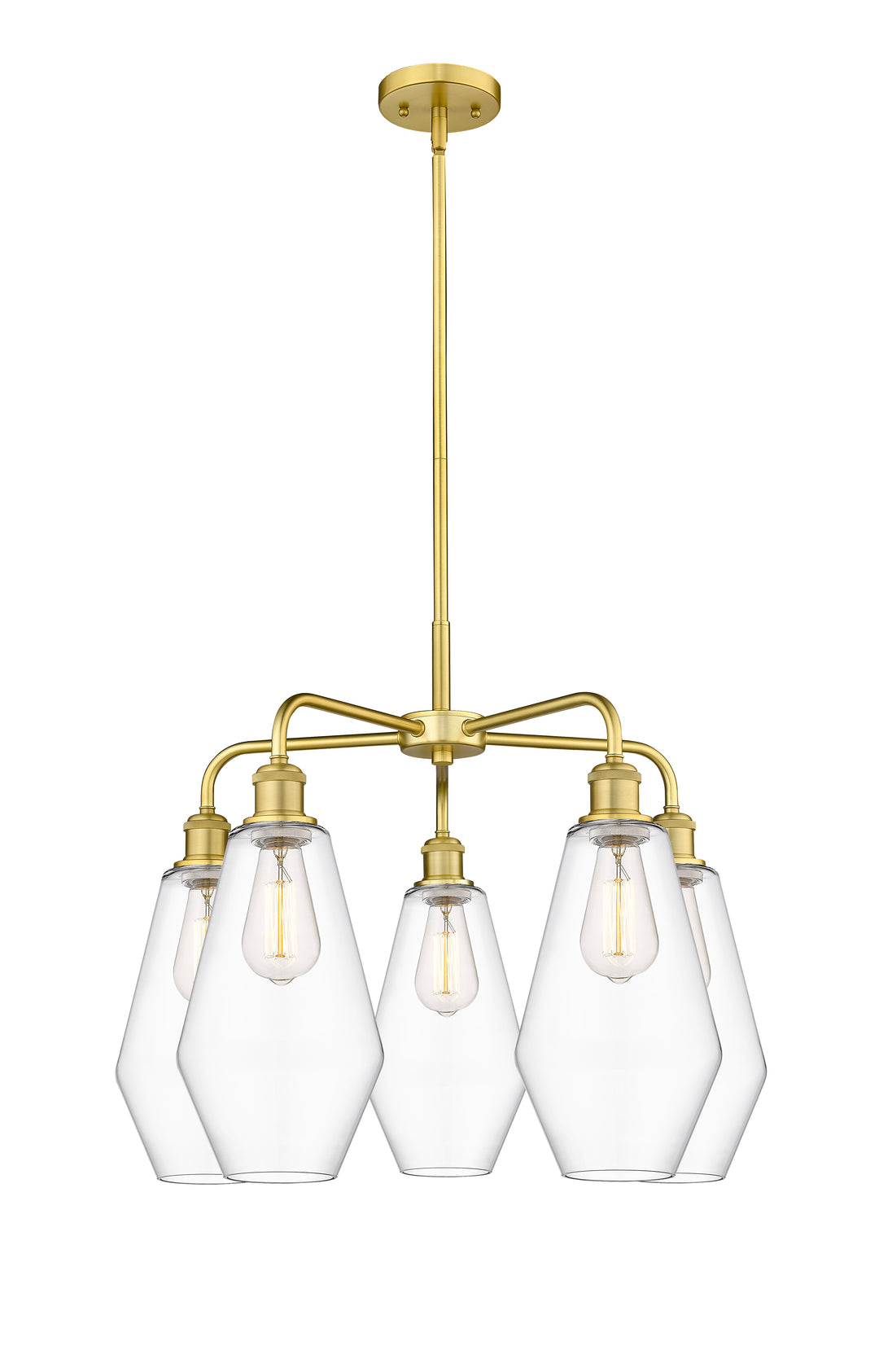 Innovations Lighting Cindyrella 7" Chandelier - Satin Gold