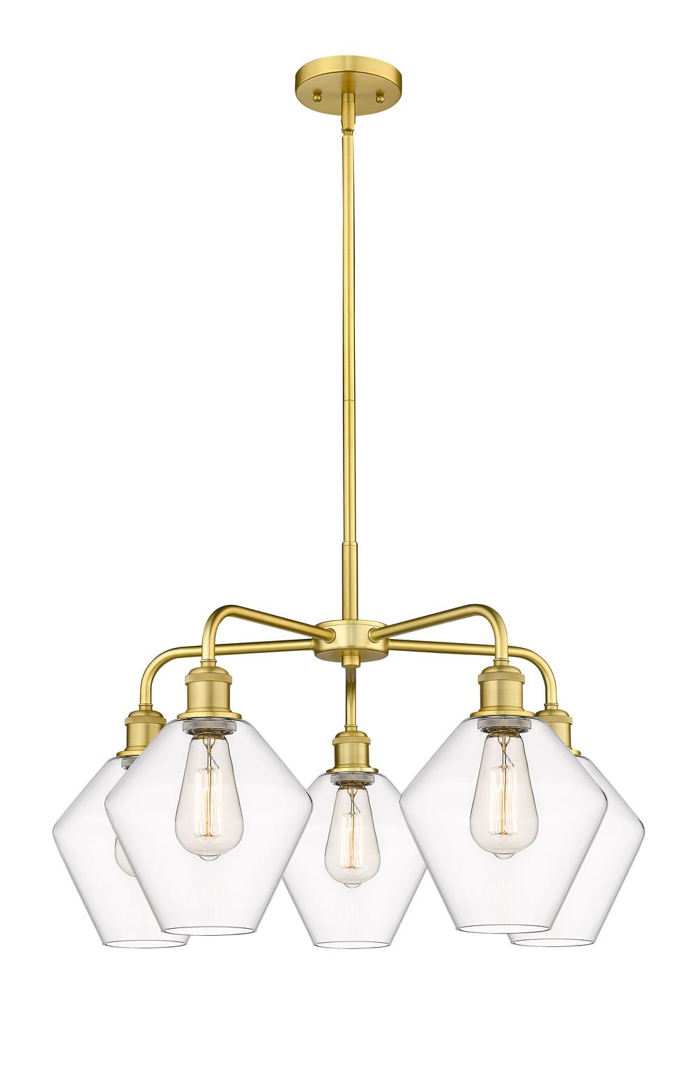 Innovations Lighting Cindyrella 8" Chandelier - Satin Gold