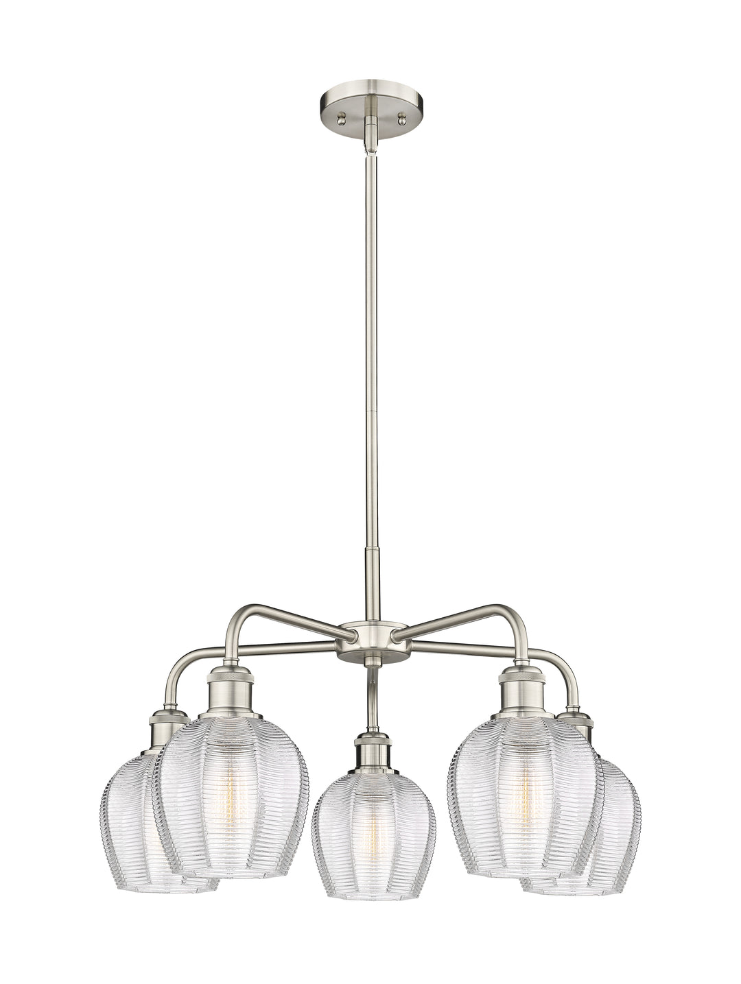 Innovations Lighting Norfolk 6" Chandelier - Satin Nickel