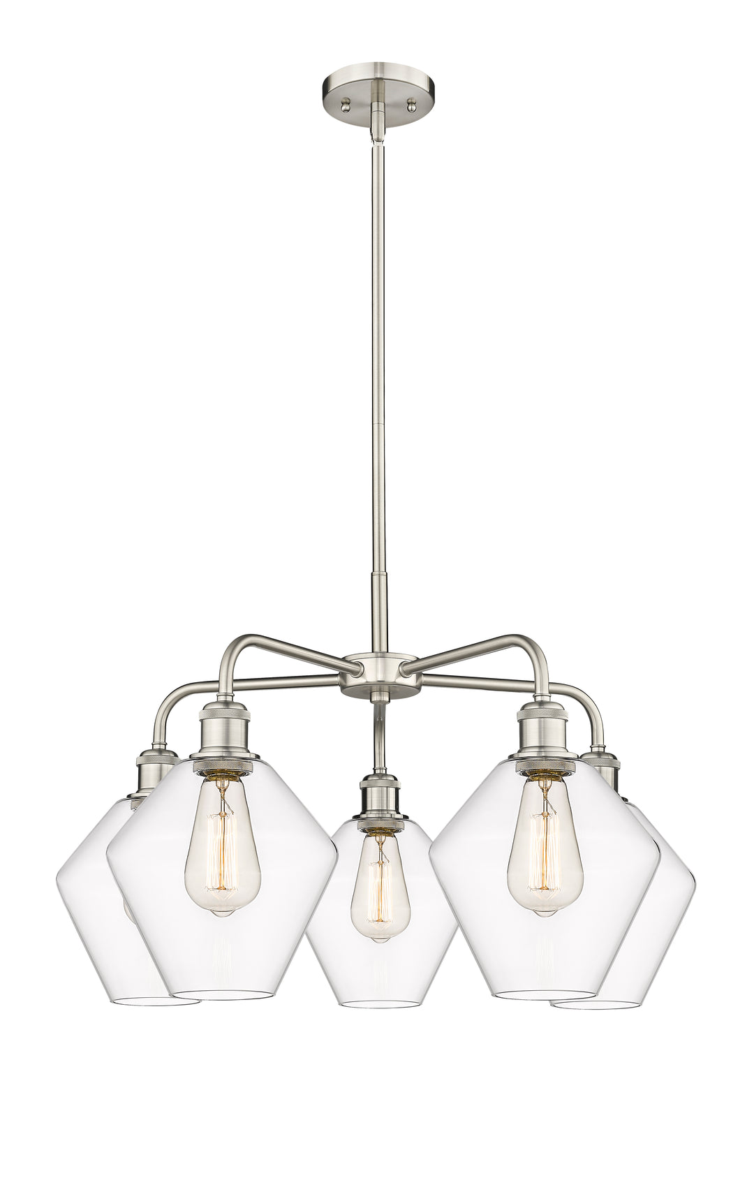 Innovations Lighting Cindyrella 8" Chandelier - Satin Nickel