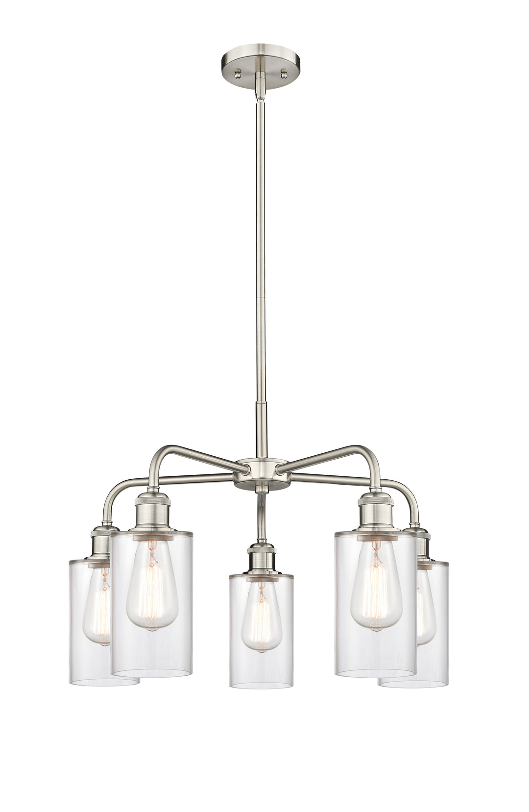 Innovations Lighting Clymer 4" Chandelier - Satin Nickel