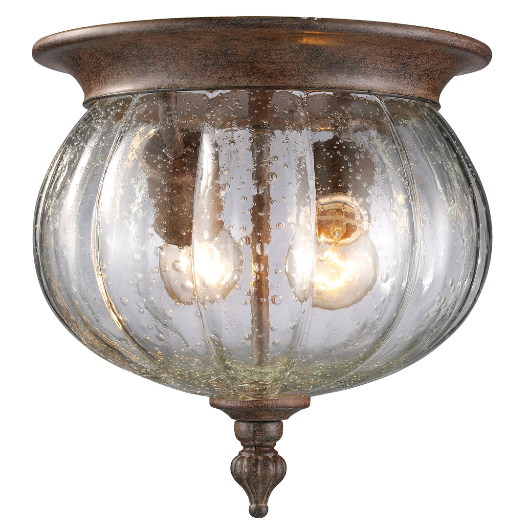 Z-Lite Belmont 516F-WB 2 Light Outdoor Flush Mount