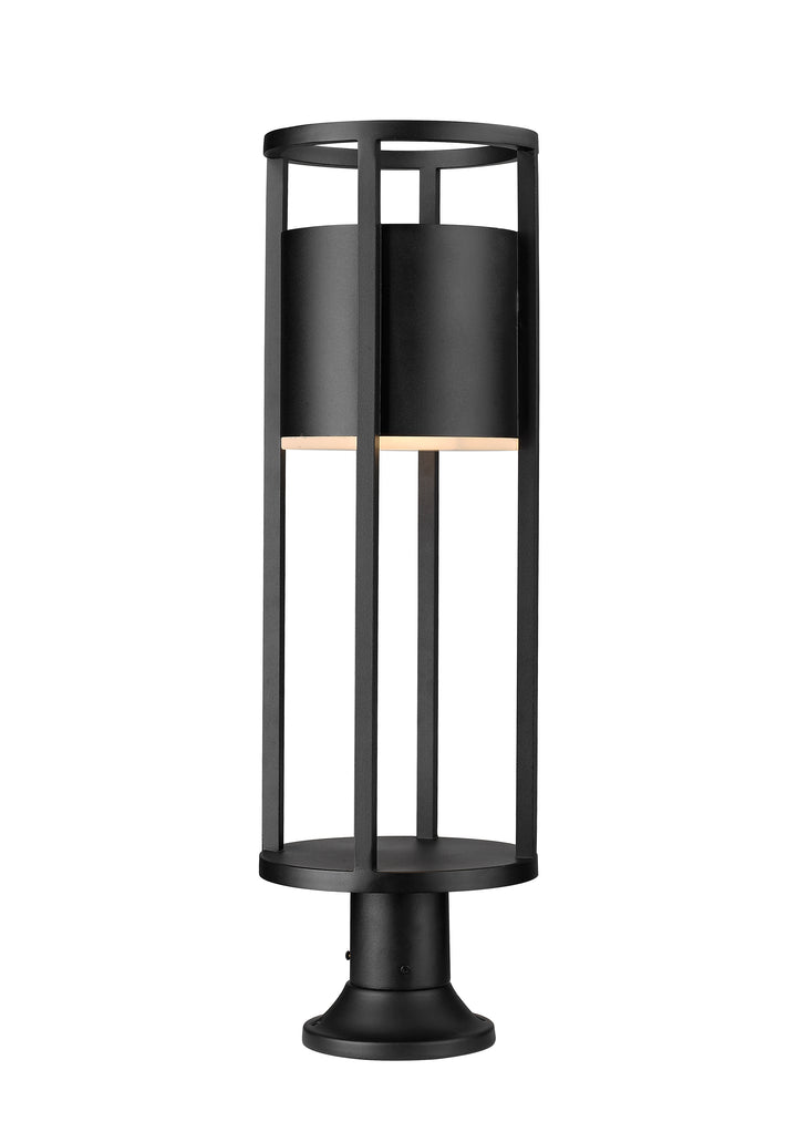 Z-Lite Luca 517PHB-553PM-BK-LED 1 Light Outdoor Pier Mounted Fixture
