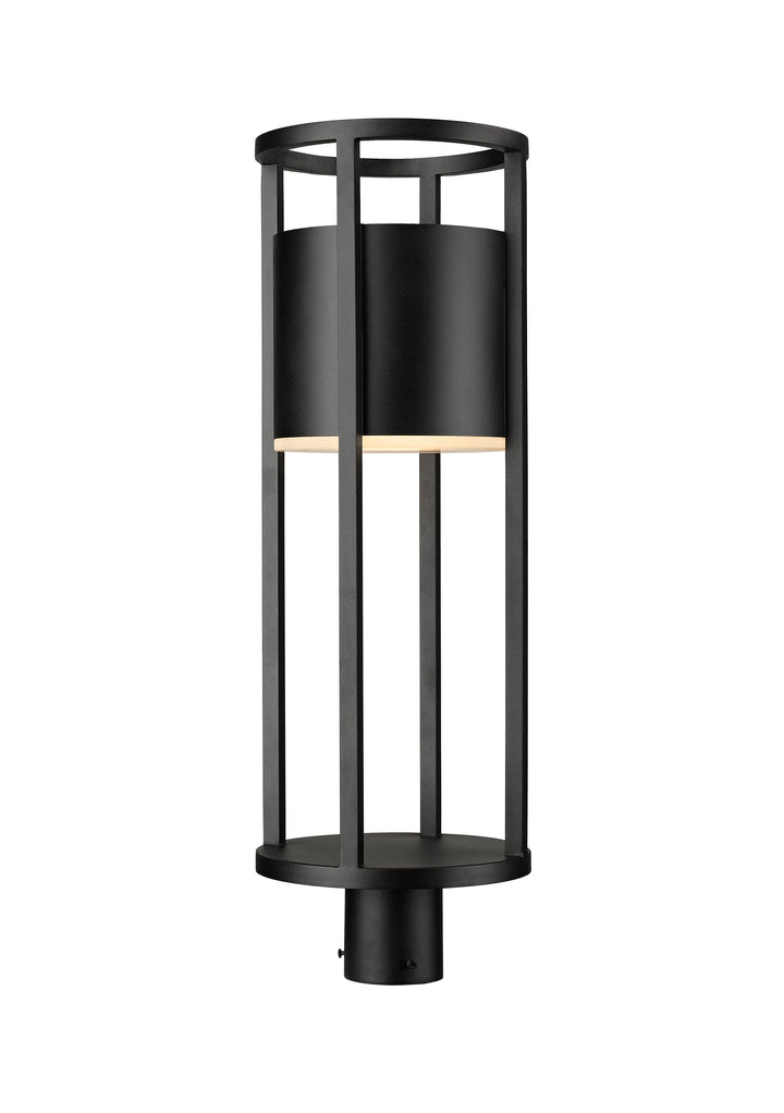Z-Lite Luca 517PHB-BK-LED 1 Light Outdoor Post Mount Fixture