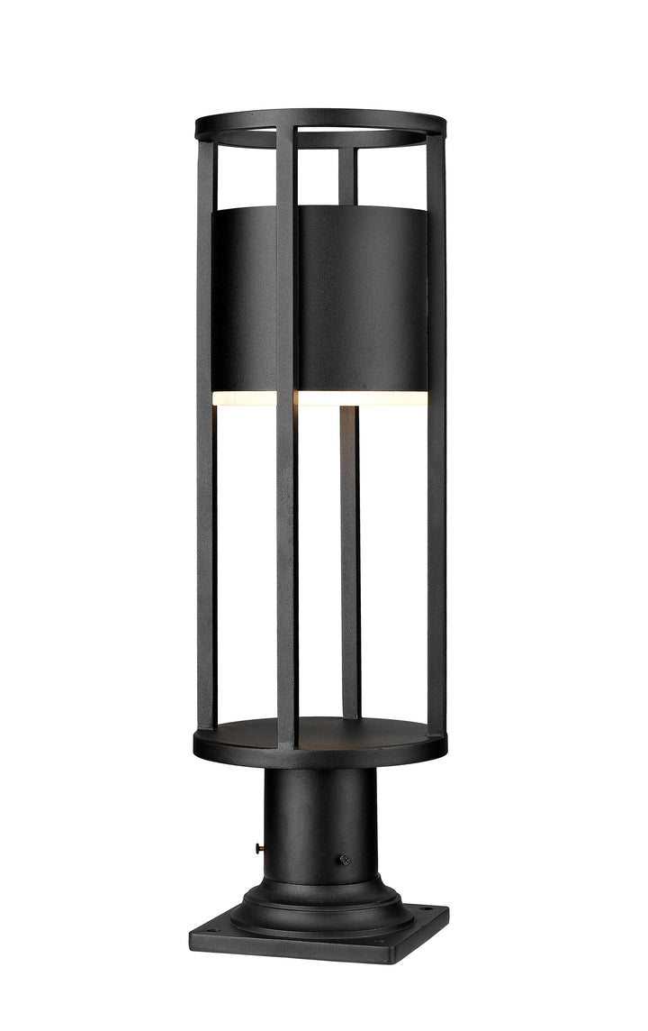 Z-Lite Luca 517PHM-533PM-BK-LED 1 Light Outdoor Pier Mounted Fixture