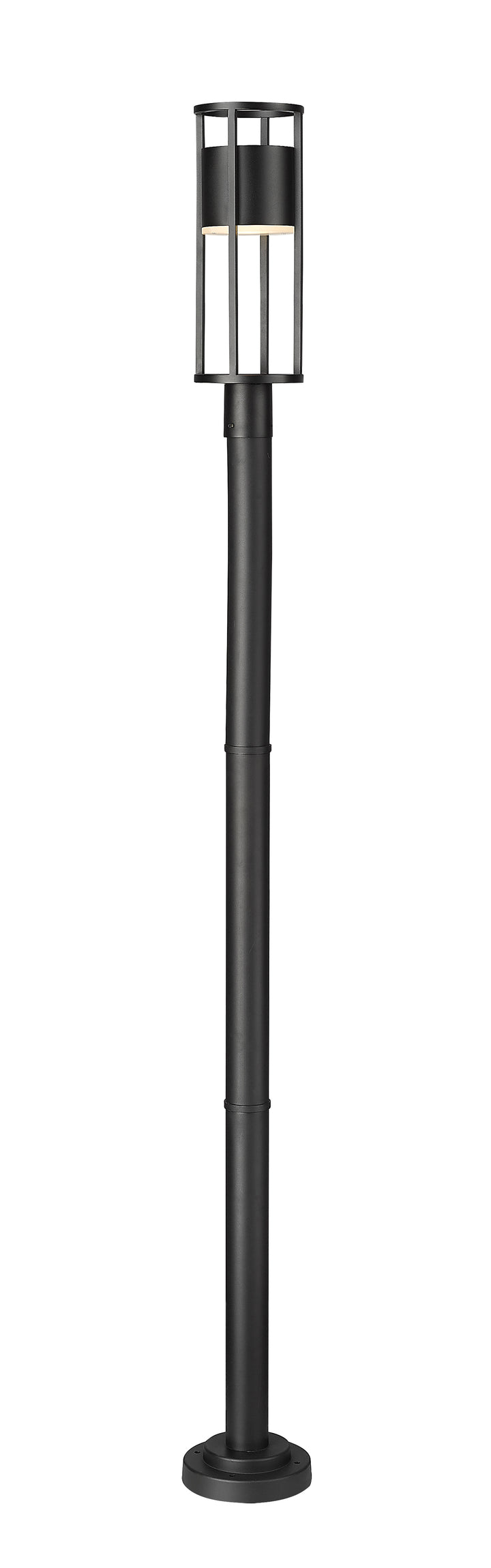 Z-Lite Luca 517PHM-567P-BK-LED 1 Light Outdoor Post Mounted Fixture