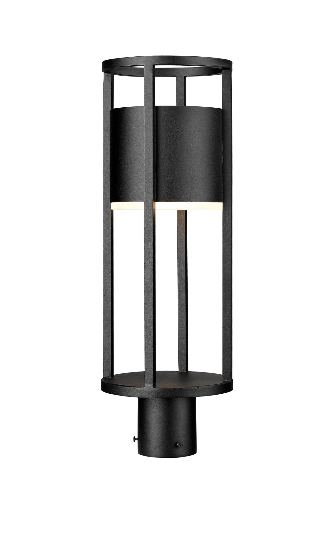 Z-Lite Luca 517PHM-BK-LED 1 Light Outdoor Post Mount Fixture