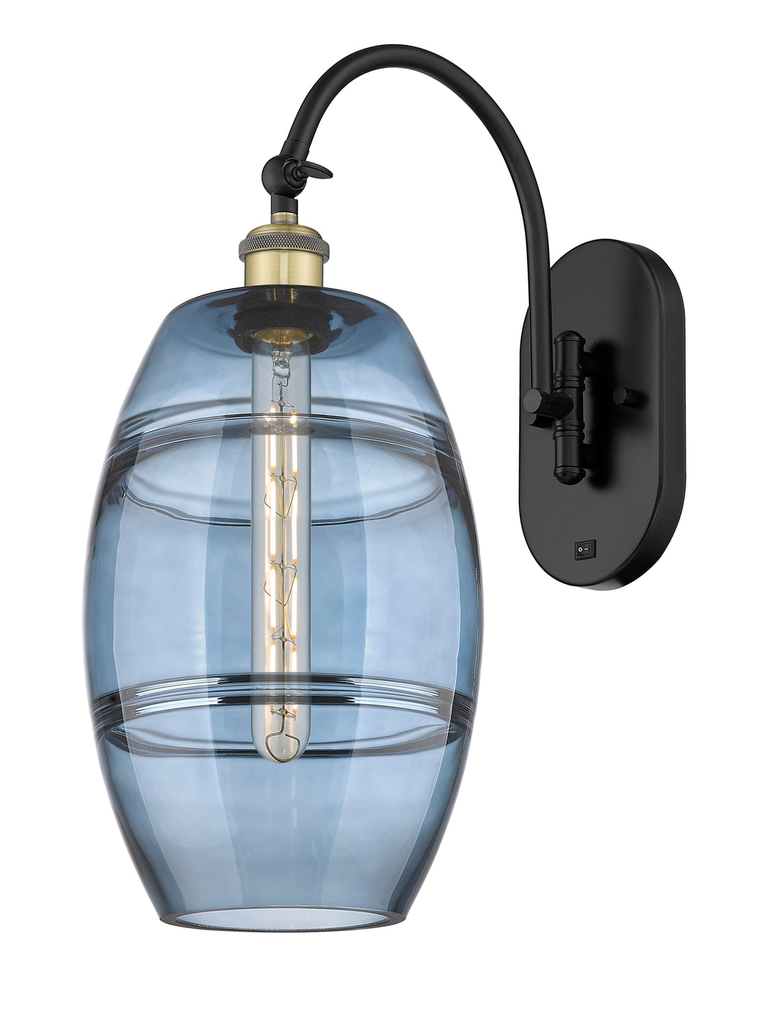 Innovations Lighting Vaz 8" Sconce - Black Antique Brass