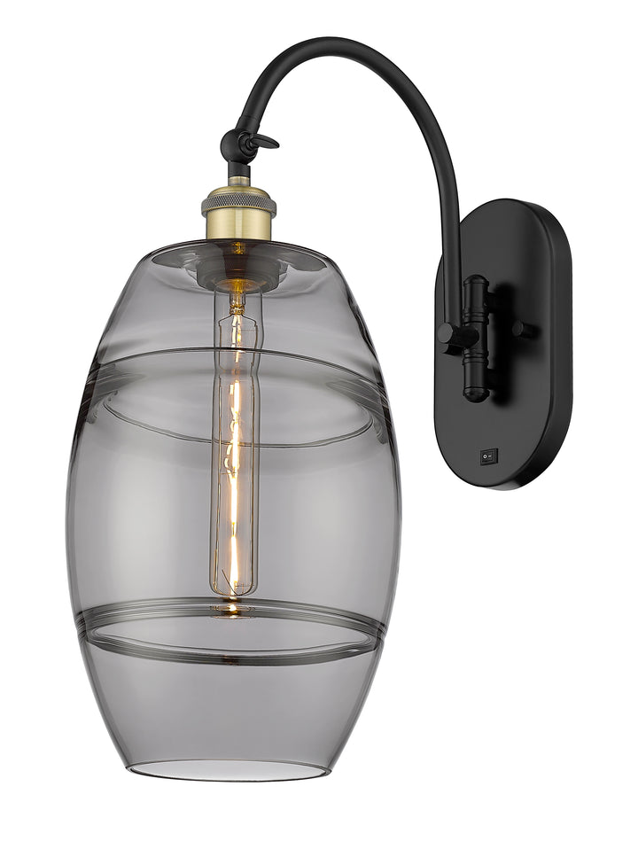 Innovations Lighting Vaz 8" Sconce - Black Antique Brass