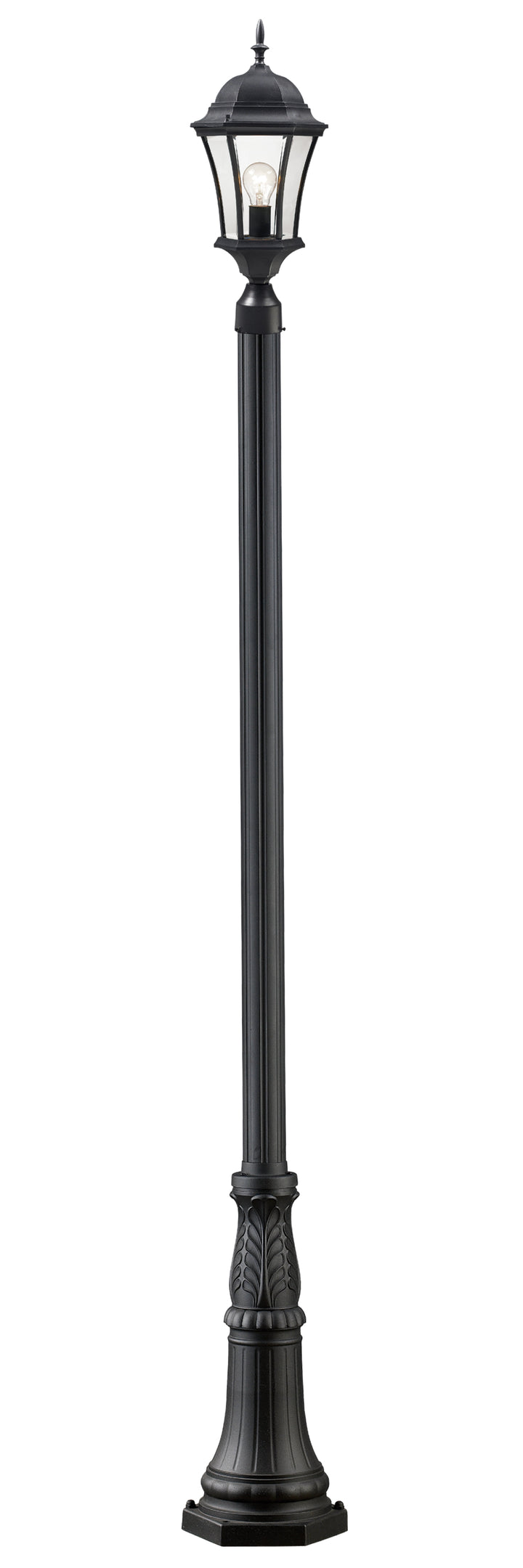 Z-Lite Wakefield 522PHM-518P-BK 1 Light Outdoor Post Mounted Fixture