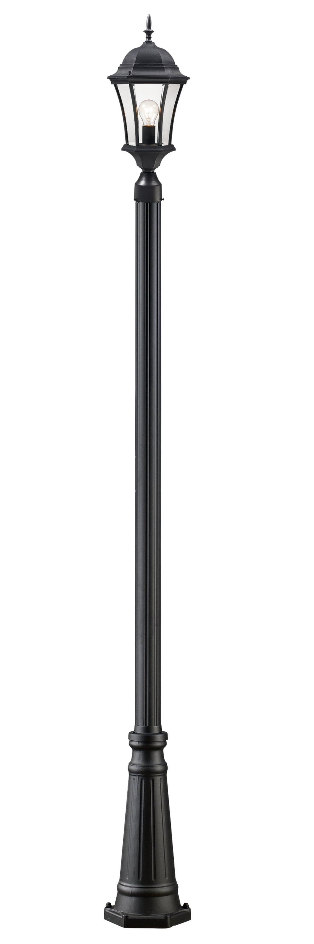 Z-Lite Wakefield 522PHM-519P-BK 1 Light Outdoor Post Mounted Fixture