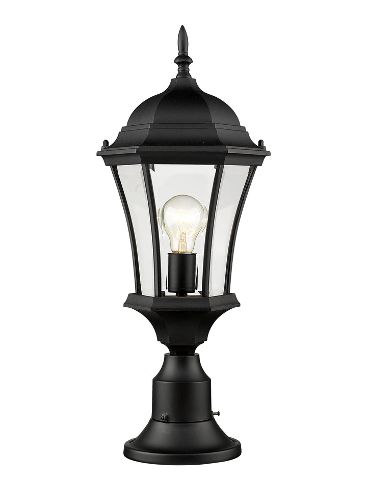 Z-Lite Wakefield 522PHM-553PM-BK 1 Light Outdoor Pier Mounted Fixture