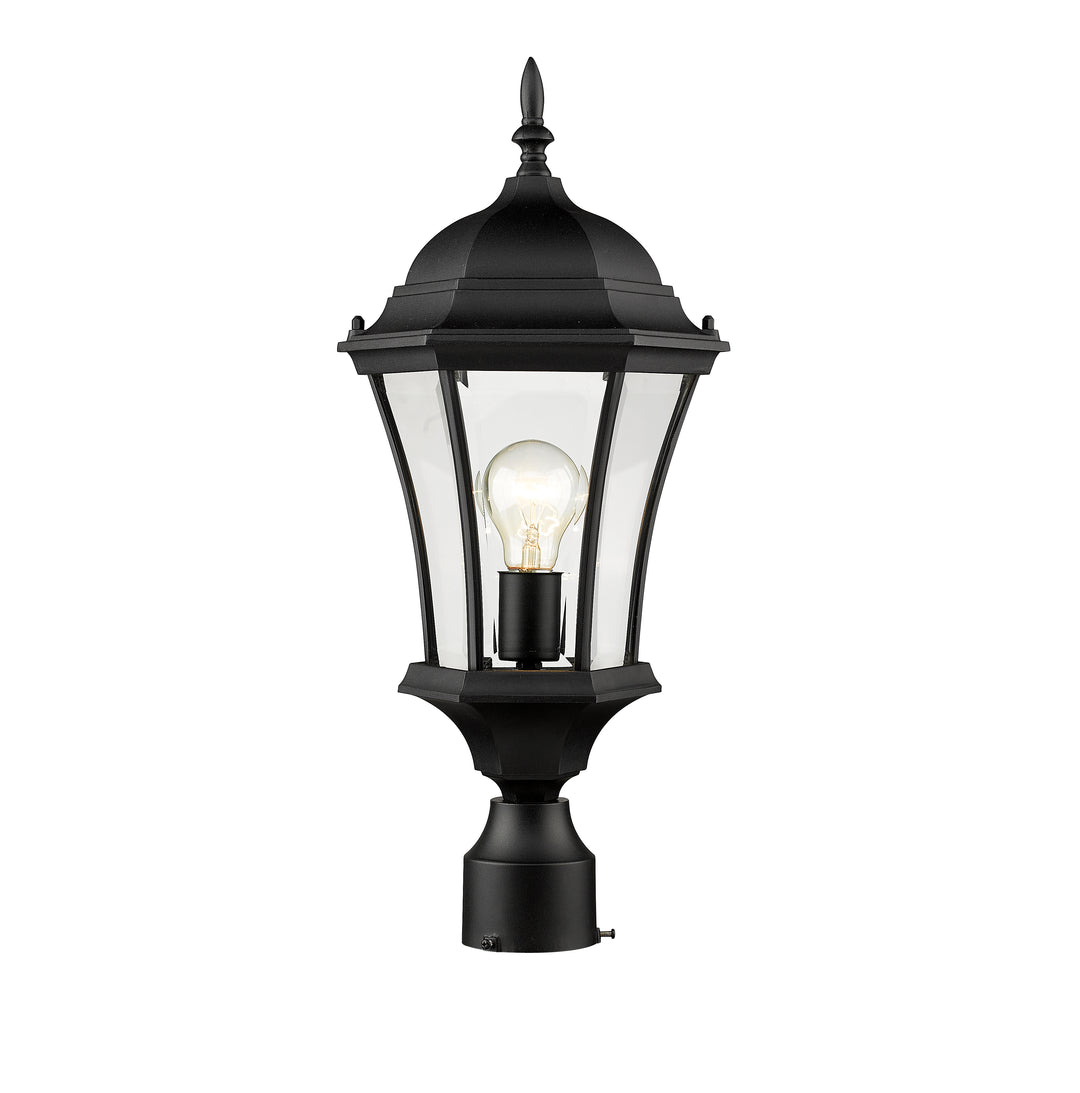 Z-Lite Wakefield 522PHM-BK 1 Light Outdoor Post Mount Fixture