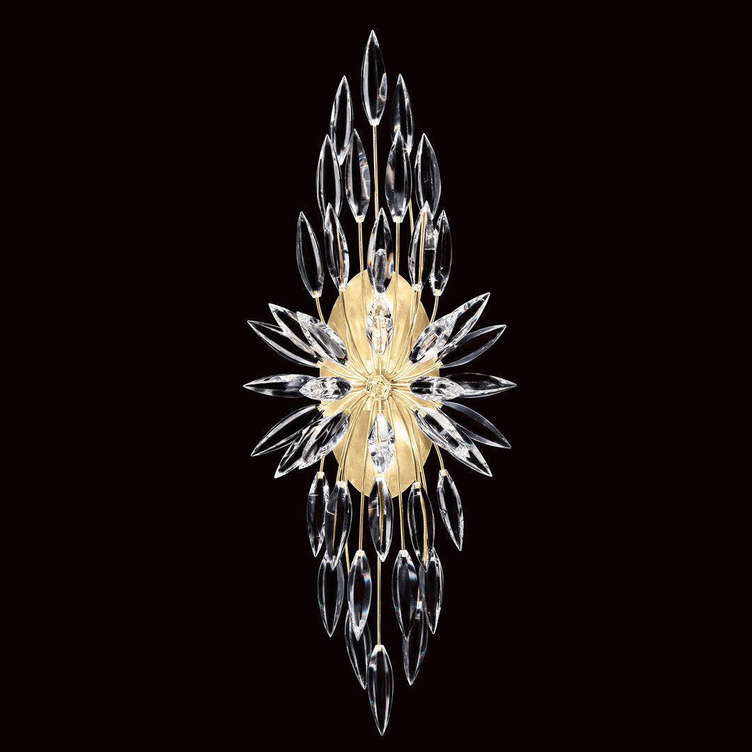 Fine Art Handcrafted Lighting Lily Buds 33"H Sconce in Standard Gold Leaf (883550-1ST)