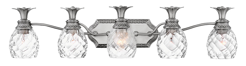 Hinkley Plantation Bath Bar Vanity Lights Hinkley Polished Antique Nickel 6.75x37.0x8.25 