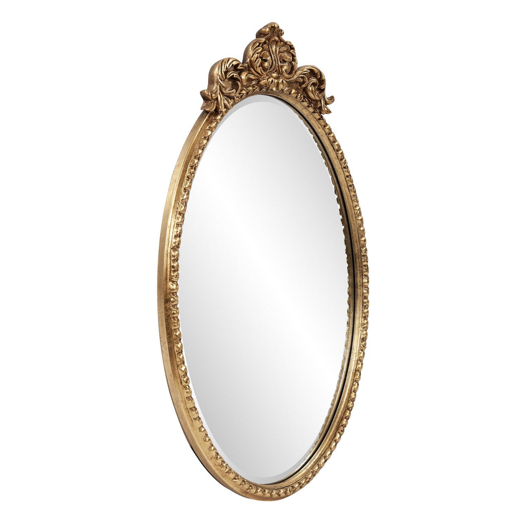 Howard Elliott Collection Moreau Oval Mirror, Vertical Mirrors Howard Elliott Collection   