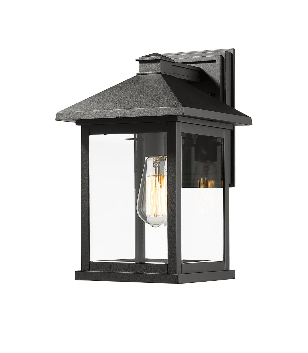 Z-Lite Portland 531B-BK 1 Light Outdoor Wall Light