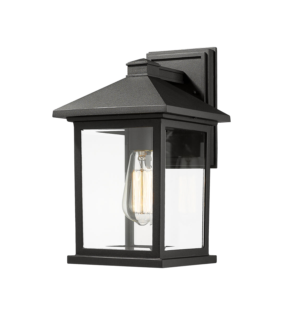 Z-Lite Portland 531M-BK 1 Light Outdoor Wall Light