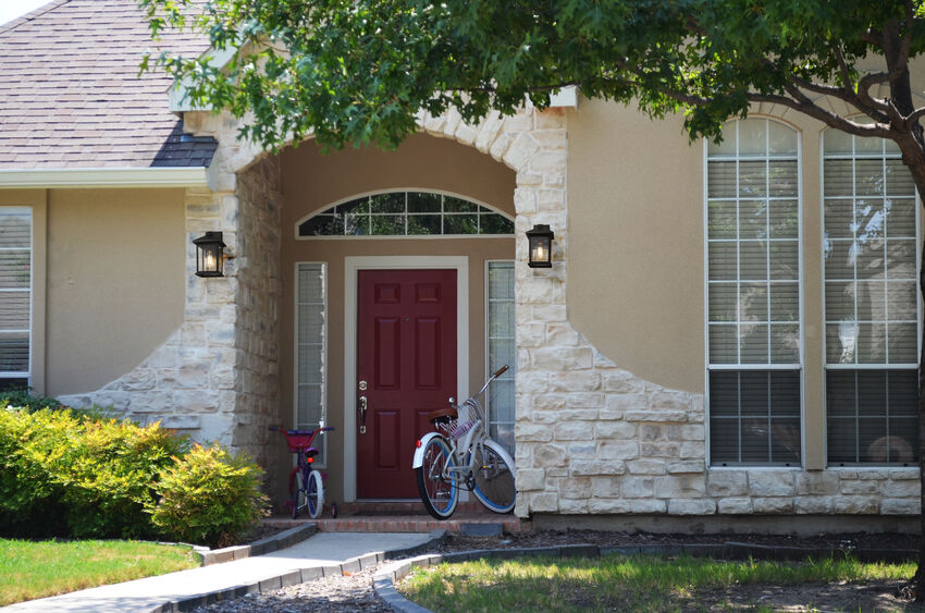 Z-Lite Portland Outdoor Wall Light installed on a home exterior