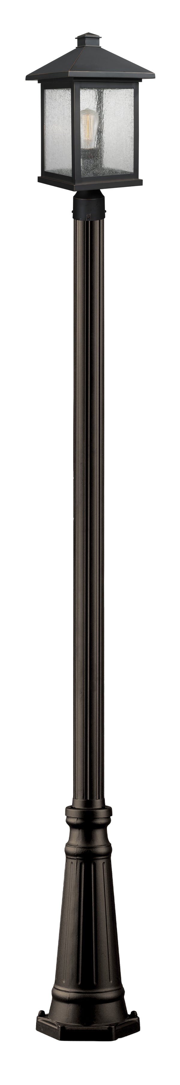 Z-Lite Portland 531PHBR-519P-ORB 1 Light Outdoor Post Mounted Fixture