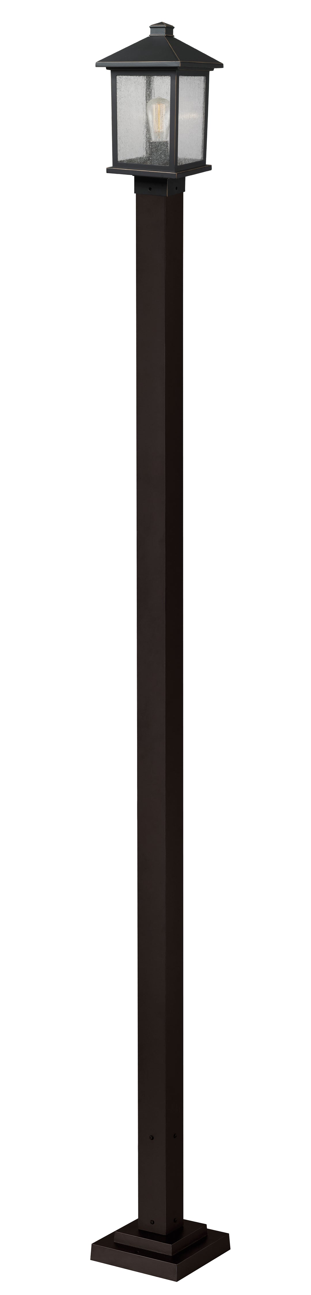 Z-Lite Portland 531PHMS-536P-ORB 1 Light Outdoor Post Mounted Fixture