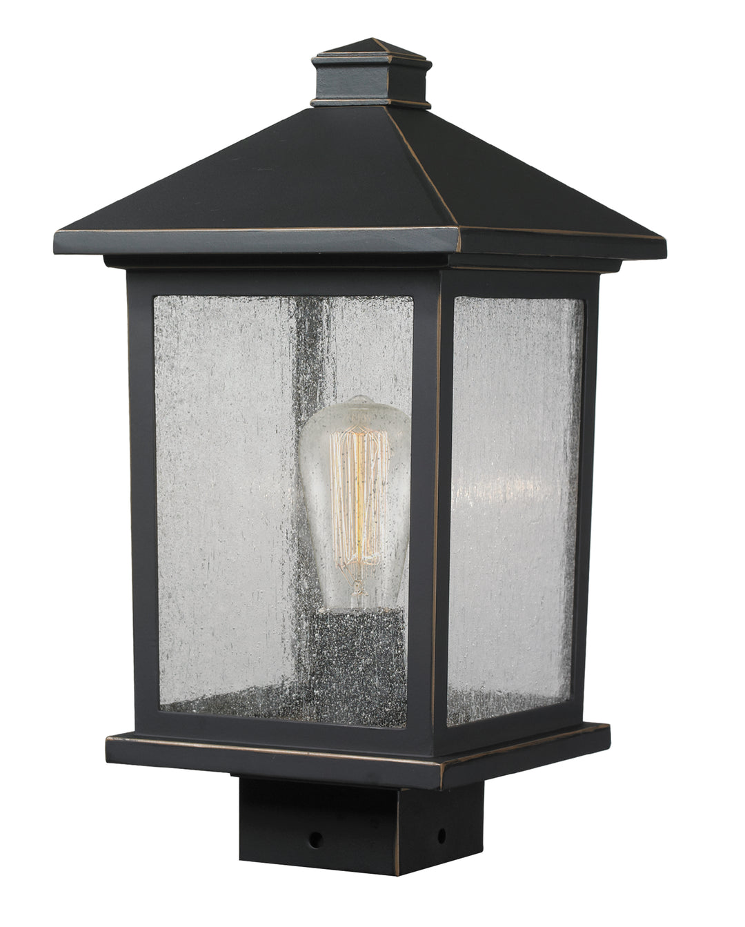 Z-Lite Portland 531PHMS-ORB 1 Light Outdoor Post Mount Fixture