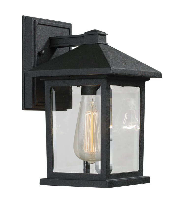 Z-Lite Portland 531S-BK 1 Light Outdoor Wall Light
