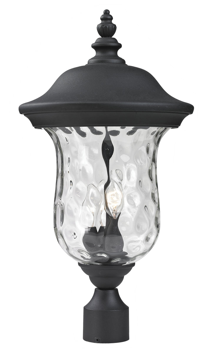 Z-Lite Armstrong 533PHB-BK 3 Light Outdoor Post Mount Fixture