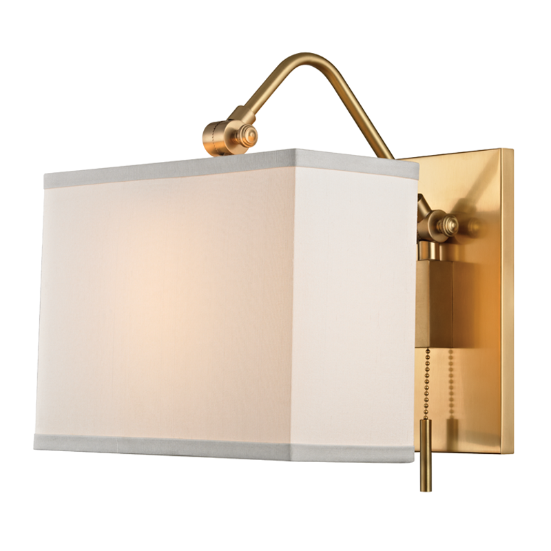 Hudson Valley Lighting Leyden Wall Sconce Wall Sconces Hudson Valley Lighting Aged Brass  