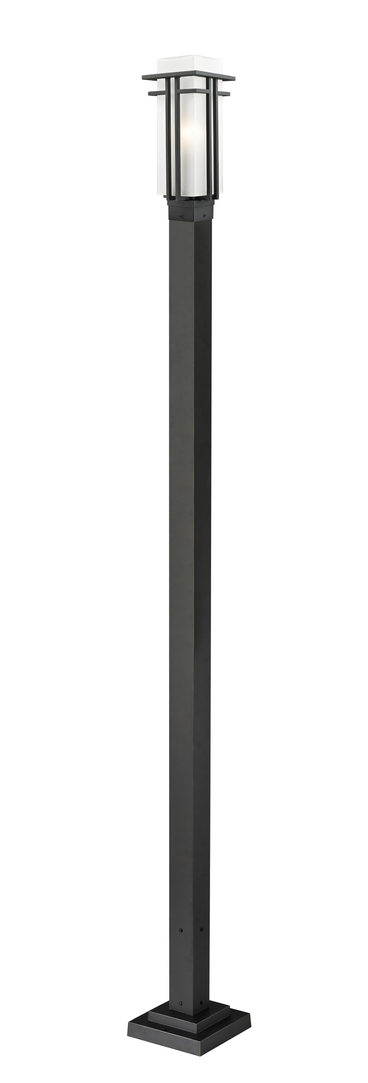 Z-Lite Abbey 549PHM-536P-BK 1 Light Outdoor Post Mounted Fixture