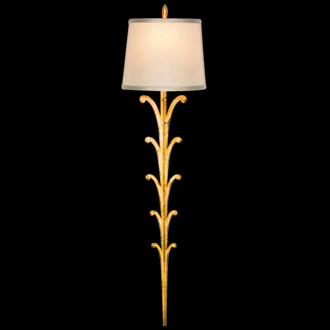 Fine Art Handcrafted Lighting Allegretto 27"H Sconce in Gold Leaf with Brown Highlights (439450ST)