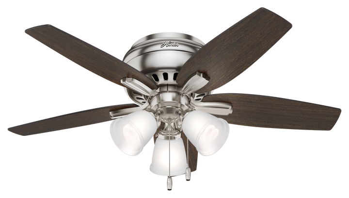 Hunter 42 inch Newsome Ceiling Fan with LED Light Kit and Pull Chain Indoor Ceiling Fans Hunter   