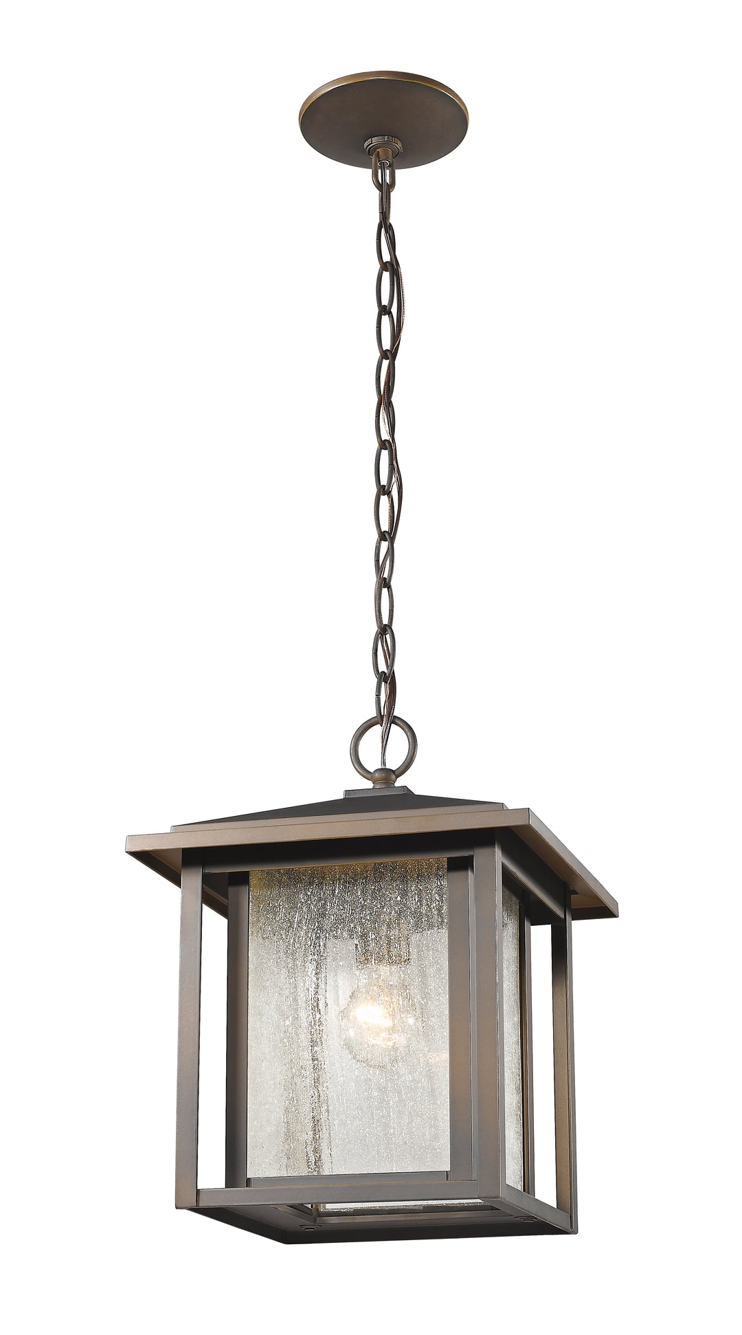 Z-Lite Aspen 554CHB-ORB 1 Light Outdoor Chain Mount Ceiling Fixture