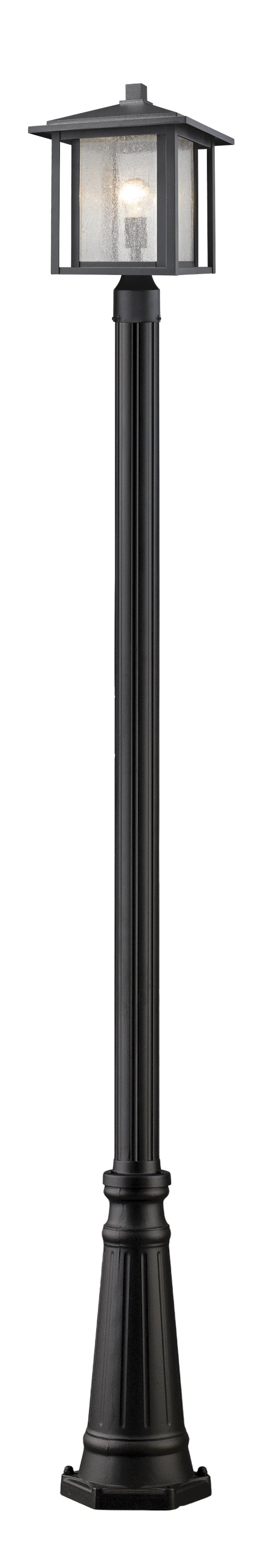 Z-Lite Aspen 554PHB-519P-BK 1 Light Outdoor Post Mounted Fixture