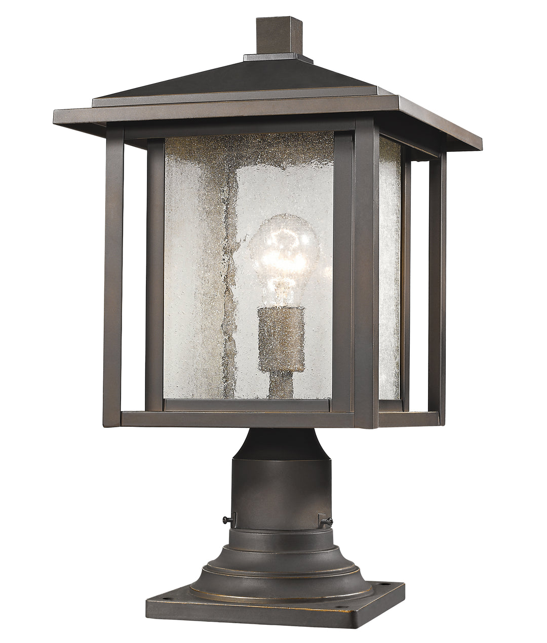 Z-Lite Aspen 554PHB-554PM-ORB 1 Light Outdoor Pier Mounted Fixture