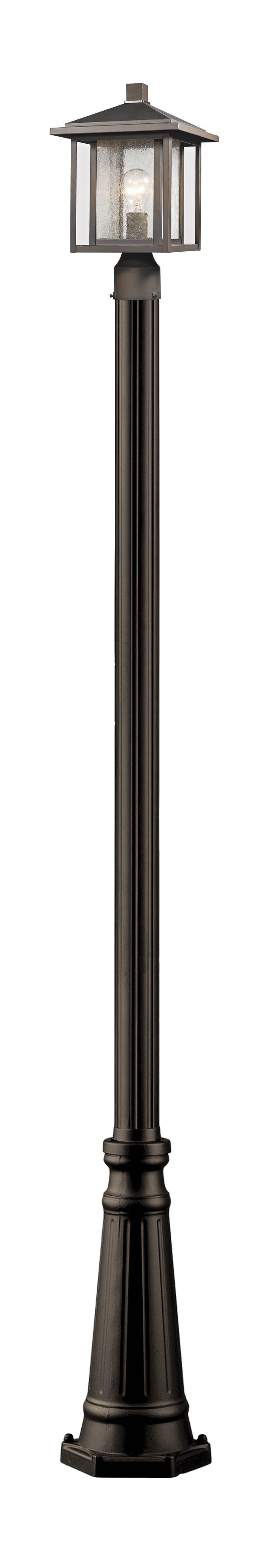 Z-Lite Aspen 554PHM-519P-ORB 1 Light Outdoor Post Mounted Fixture