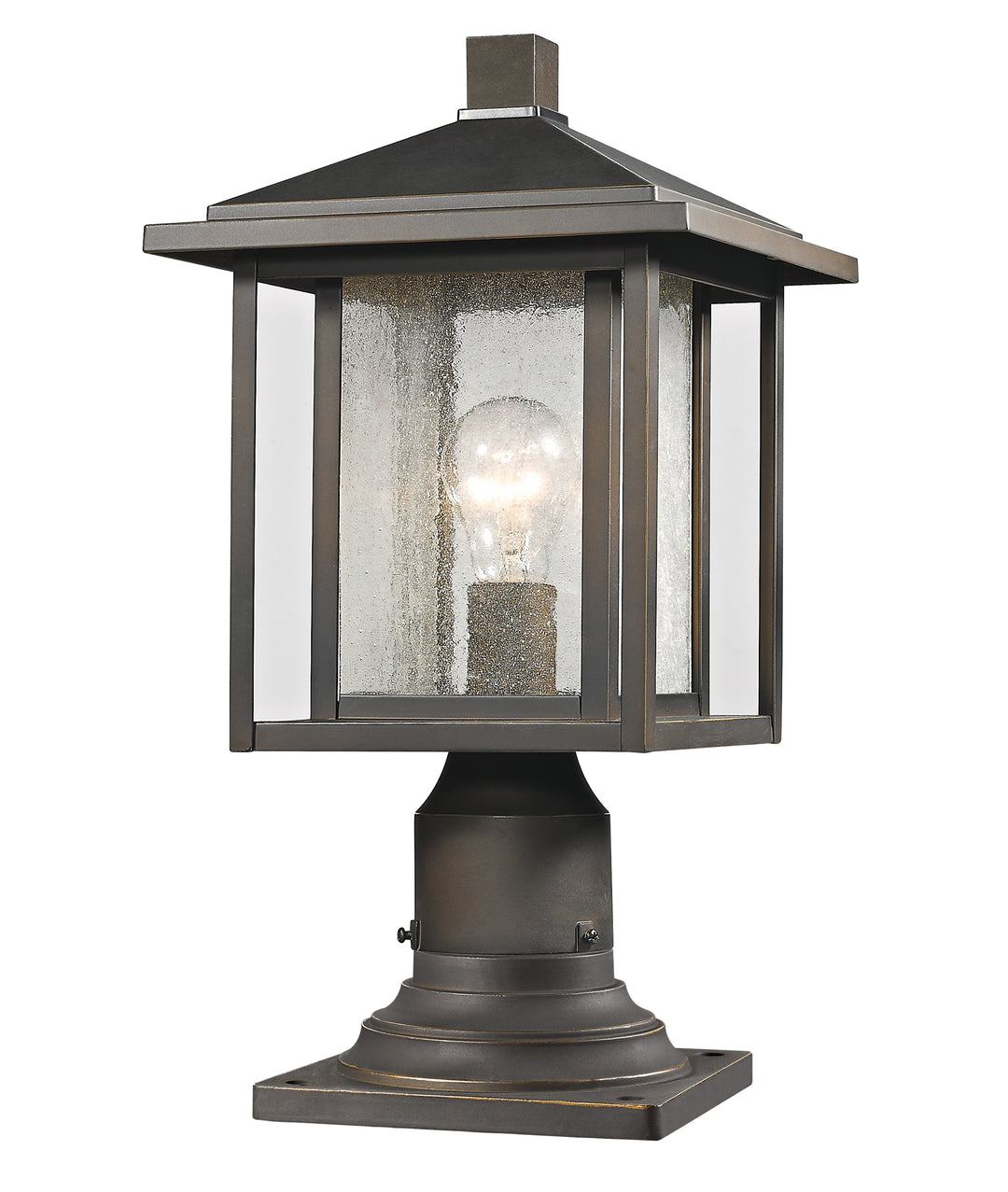 Z-Lite Aspen 554PHM-554PM-ORB 1 Light Outdoor Pier Mounted Fixture