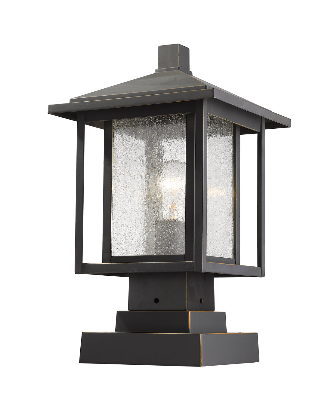 Z-Lite Aspen 554PHMS-SQPM-ORB 1 Light Outdoor Pier Mounted Fixture