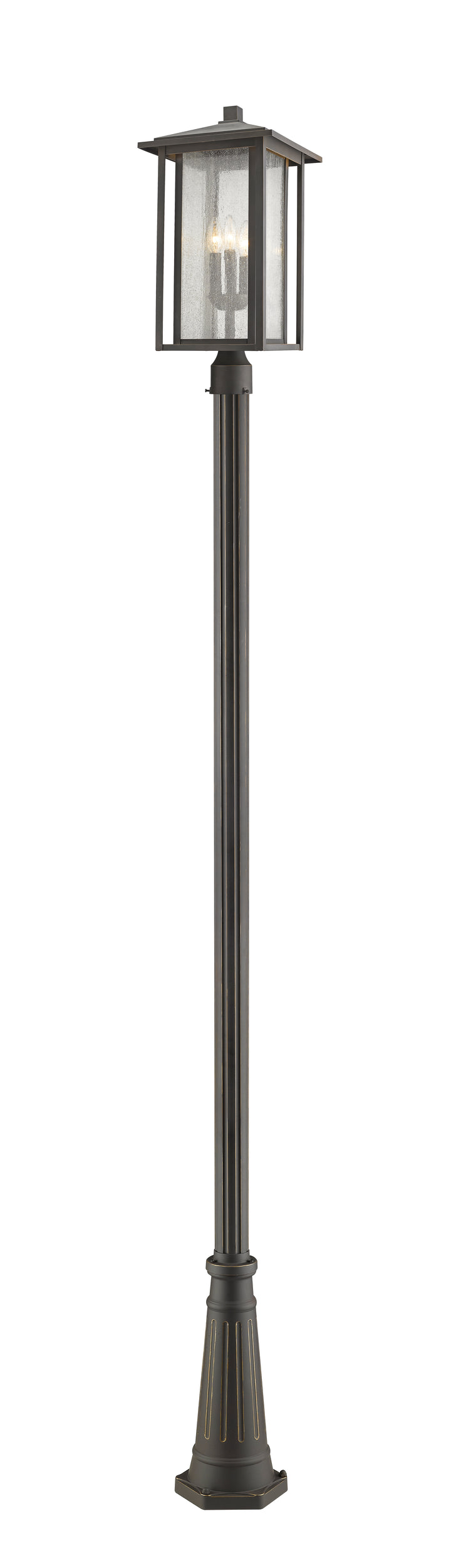 Z-Lite Aspen 554PHXLR-519P-ORB 3 Light Outdoor Post Mounted Fixture