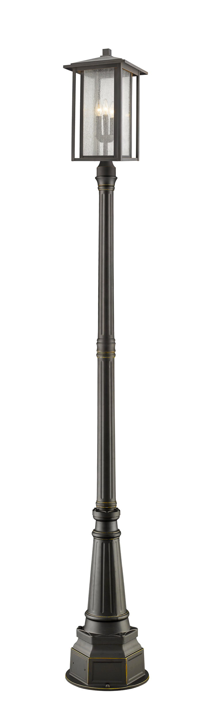 Z-Lite Aspen 554PHXLR-564P-ORB 3 Light Outdoor Post Mounted Fixture