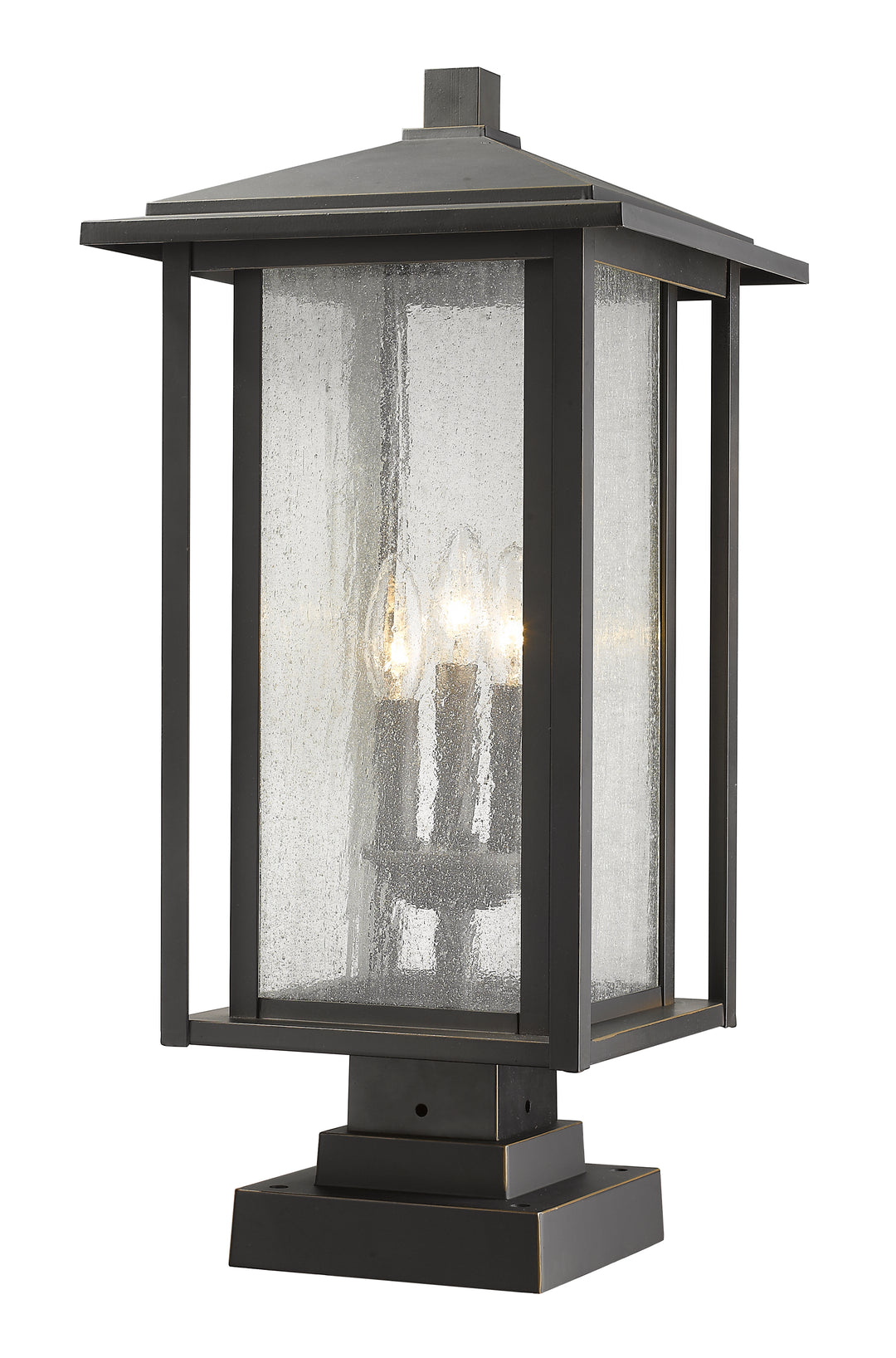 Z-Lite Aspen 554PHXLS-SQPM-ORB 3 Light Outdoor Pier Mounted Fixture