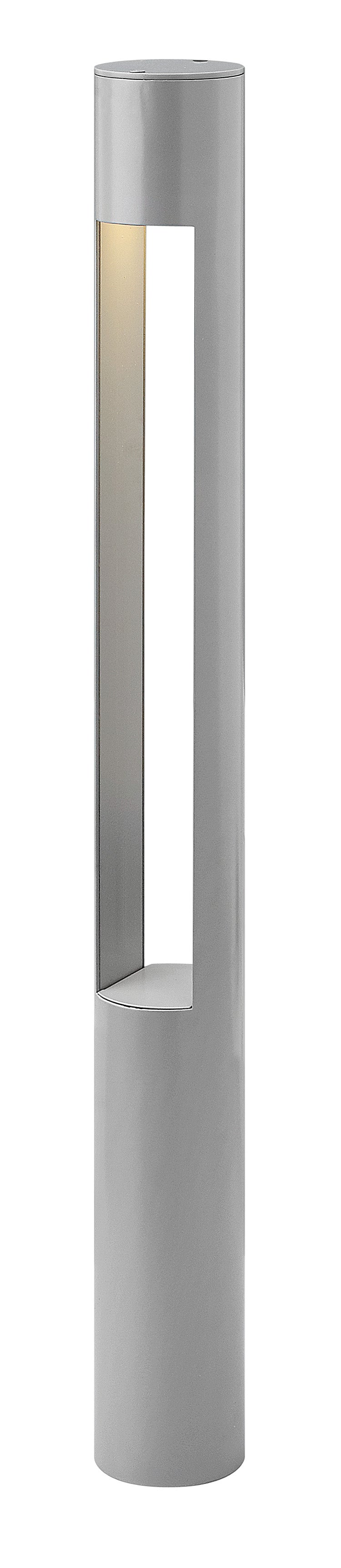 Hinkley Atlantis Landscape Bollard Large Round 120v Bollard Titanium 55601TT
