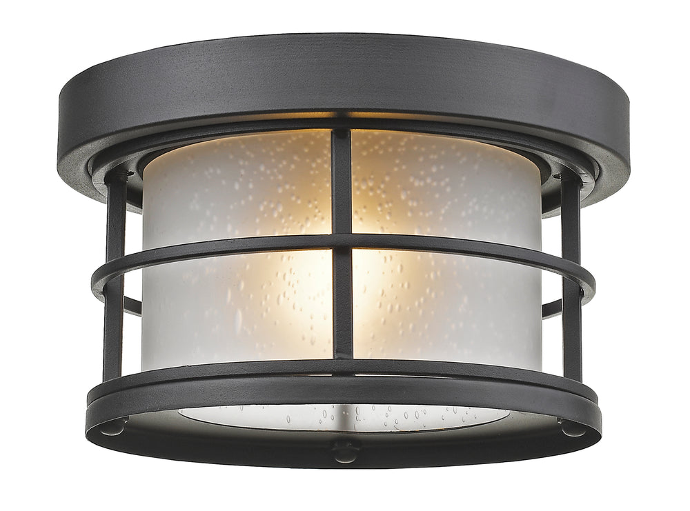 Z-Lite Exterior Additions 556F-BK 1 Light Outdoor Flush Mount