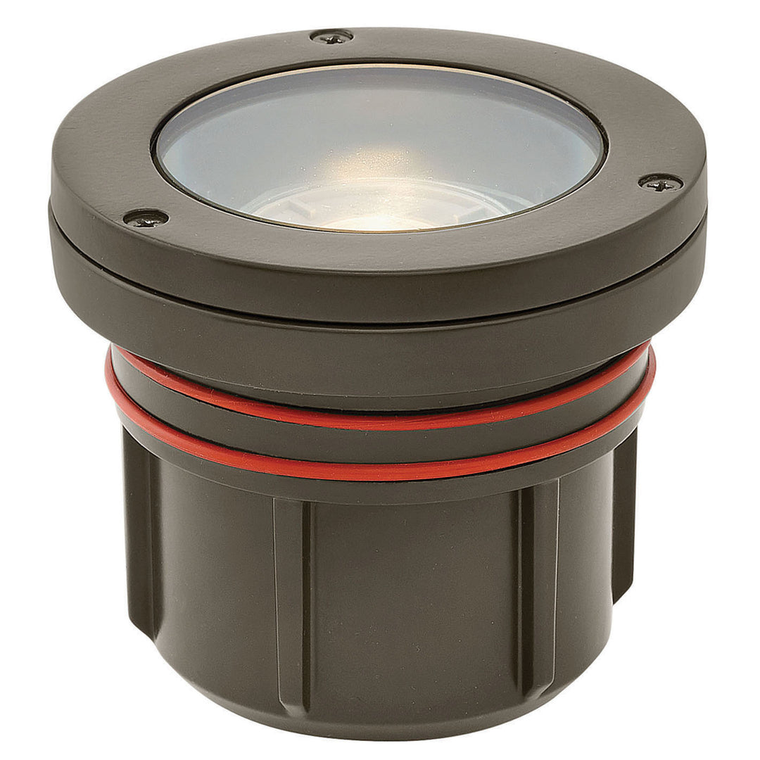 Hinkley Landscape Well Light 120V Variable Output LED 2700K Flat Top Bronze 55702BZ-LMA27K
