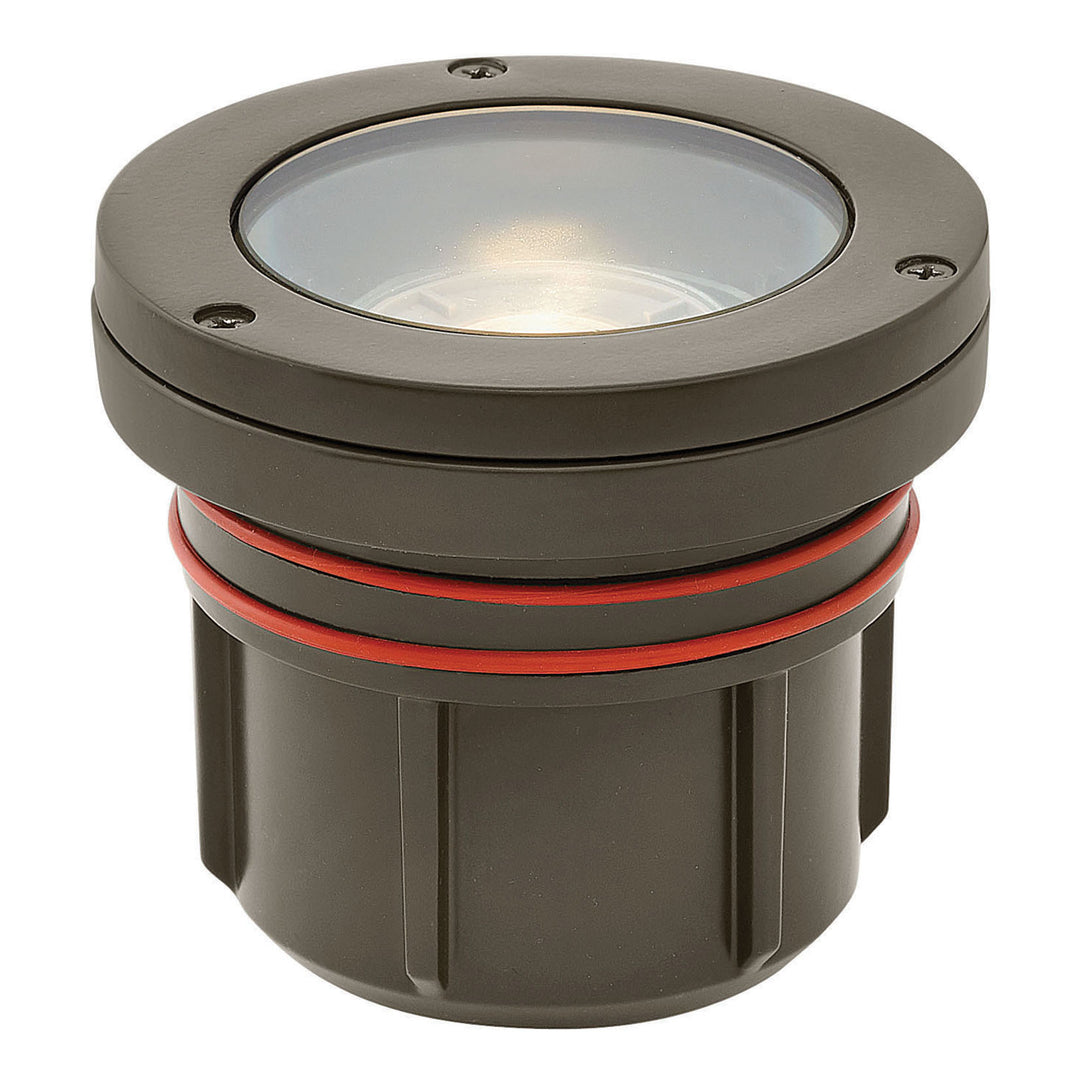 Hinkley Landscape Well Light 120V Variable Output LED 3000K Flat Top Bronze 55702BZ-LMA30K