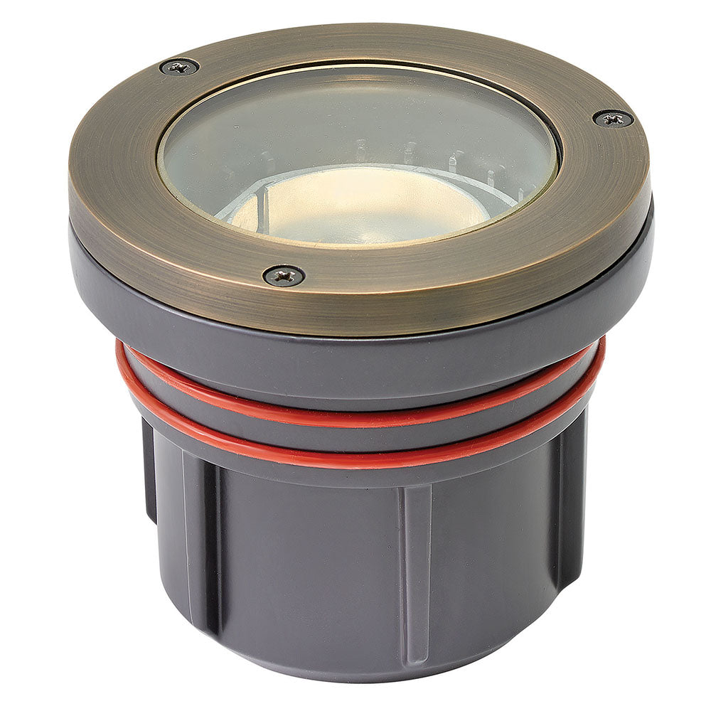 Hinkley Landscape Well Light Hardy Island LumaCORE 120V Variable Output LED 2700K Flat Top Matte Bronze 55702MZ-LMA27K