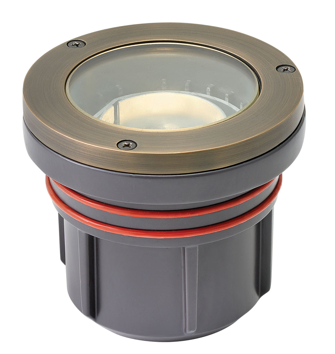 Hinkley Landscape Well Light Hardy Island LumaCORE 120V Variable Output LED 2700K Flat Top Matte Bronze 55702MZ-LMA30K